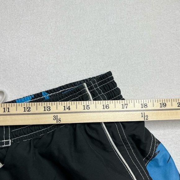 Speedo Mens Black‎ Blue Swim Board Shorts Size Large - Picture 5 of 11